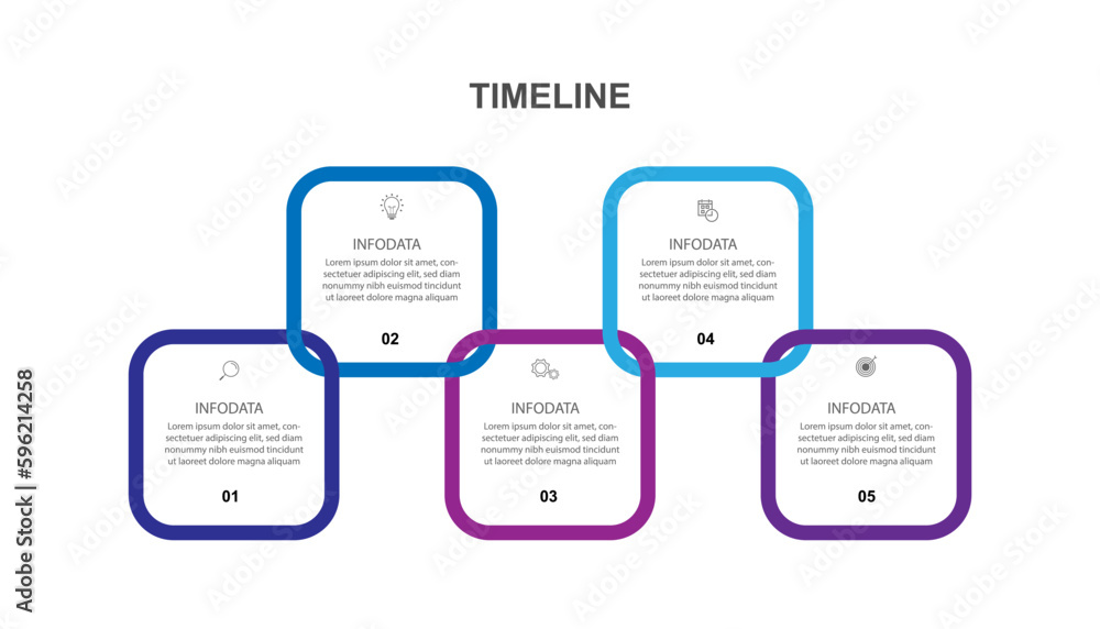 Poster infographic template vector for web and graphic design