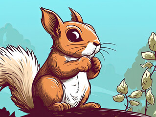 Cartoonized Squirrel