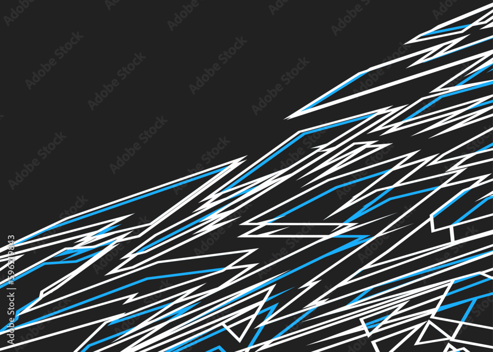 Poster abstract background with sketch geometric line pattern and with some copy space area