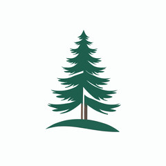 Pine tree logo, vector art