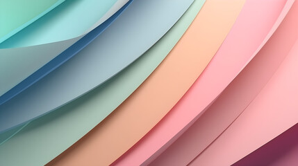 Abstract wave background with rainbow pastel colors
