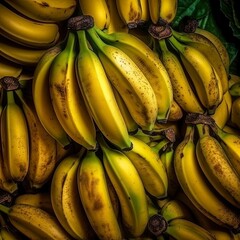 Full frame of fresh Bananas. Fresh ai generated Bananas.