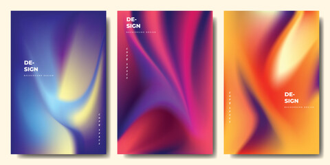 Colorful gradient mesh background template copy space. Suitable for poster, banner, pamphlet, presentation, card, or brochure design.