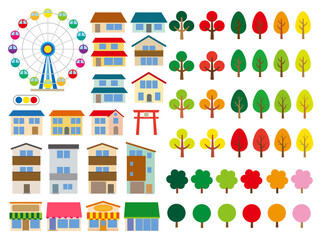 マップ素材イラスト