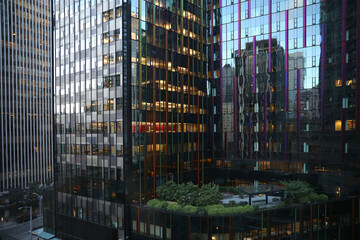 USA Seattle business center buildings. 