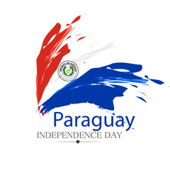 Independence day Paraguay. Vector background. National day.