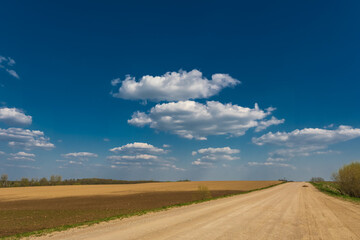 blue sky background with white striped clouds in heaven and infinity may use for sky replacement