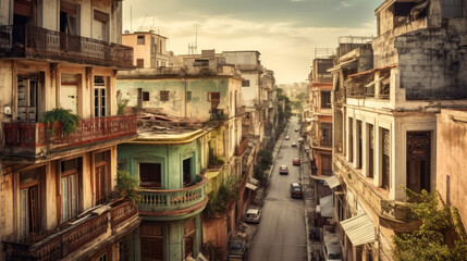 Fototapeta na wymiar Havana. Cuba. Breathtaking travel destination place. Generative AI