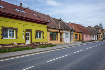 Fototapeta na wymiar Bzenec village in Czech Republic