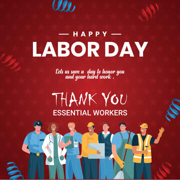 Labor day post/ labor day illustration