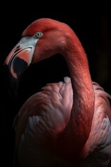 Feathers of Coral: A Flamingo's Delicate Details