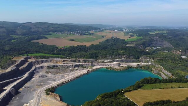 The blue lagoon in Balve Eisborn in Sauerland