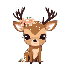 Cute deer clipart