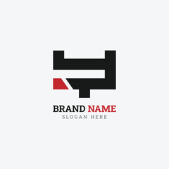 YT Letter Logo Design Template Vector
