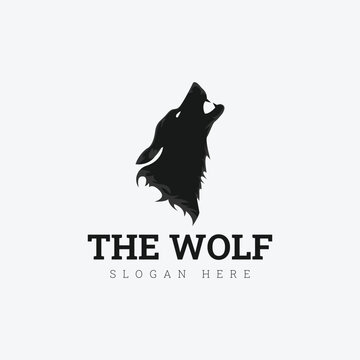 Creative logo design and Unique Wolf mascot.