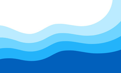 Abstract blue wave background vector