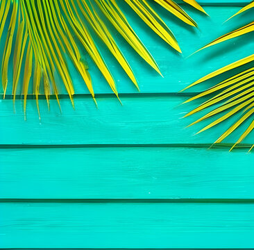 Green fresh tropical plant leaves background. Free photo AI Generated