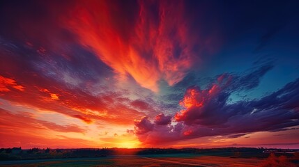 Fantastic view Beautiful sunset sky twilight times sky and clouds in dramatic background