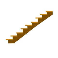 vector brown stairs