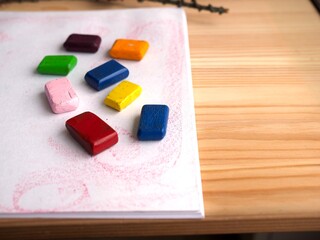 colour wax block crayons drawing waldorf education