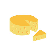 Simple Cheese Illustration