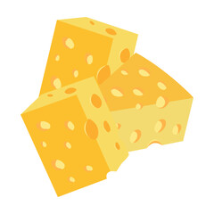 Simple Cheese Illustration