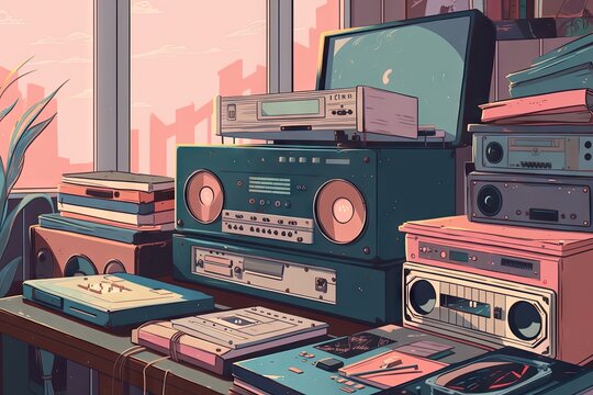 lofi music playlist, with songs that complement and inspire each other, created with generative ai