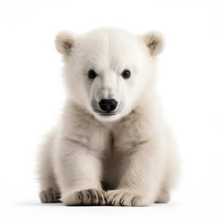 white polar bear cub