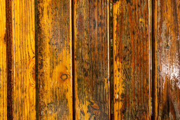 Wooden texture background. Close-up of wooden planks.