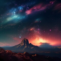 Stars over the mountains