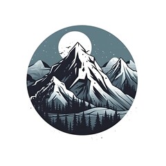 logo illustration of mountain