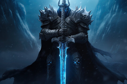 Arthas is a fictional character from the Warcraft universe. He is a complex and tragic figure, once a noble and just paladin, but later corrupted by dark forces and transformed into a death knight.