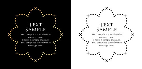 高級感のあるビンテージ調のフレームデザインセット　罫線　枠　ウエディング　ビンテージ　アンティーク	
