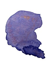 violet watercolor drop Abstract hand paint