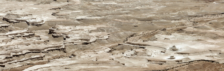 Dead Sea landscape Masada National Park in Israel