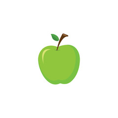  Modern flat Apple icon isolated on a white background. For your website, logo, app, UI design, use an Apple Icon as the page emblem. Apple Icon Illustration in Vector, EPS10