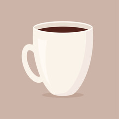 Delicious coffee cup icon. Drink vector illustration design