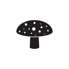 Mushroom icon, vector vegetable illustration, healthy food 2.eps