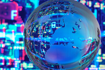 Conceptual representation of global tech sector