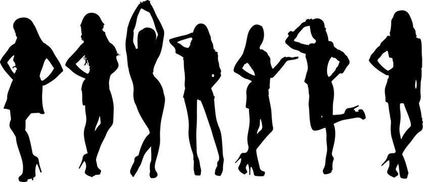 "The Art of Pose: Illustration Set of Women in Different Positions"
"Silhouette Collection of Females: Girls and Women in Various Poses"
"Beauty in Motion: A Set of Silhouettes in Different Positions"