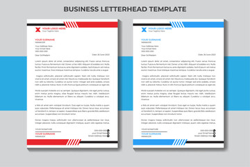 modern business letterhead template design