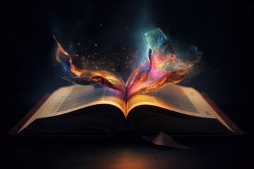 When the Bible is depicted in abstract art, it is often through the use of symbols and metaphors. For example, the cross can represent the sacrifice of Jesus.