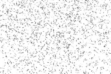 Silver confetti background. Isolated, cut out. 3d rendering