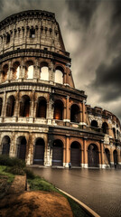 Fototapeta na wymiar Colosseum. Breathtaking travel destination place. Generative AI