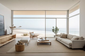  White Modern Elegance: Nature's Window