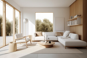  White Modern Elegance: Nature's Window
