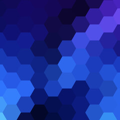 Abstract vector background. Mosaic. polygonal style. Blue hexagons. Template for presentation, advertising, banner, cover. eps 10