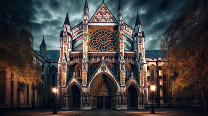 Westminster. Breathtaking travel destination place. Generative AI