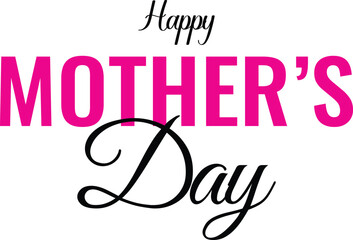 Happy Mothers Day typography poster, Mother's day greeting card