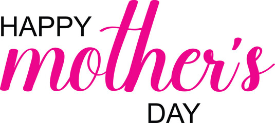 Happy Mothers Day typography poster